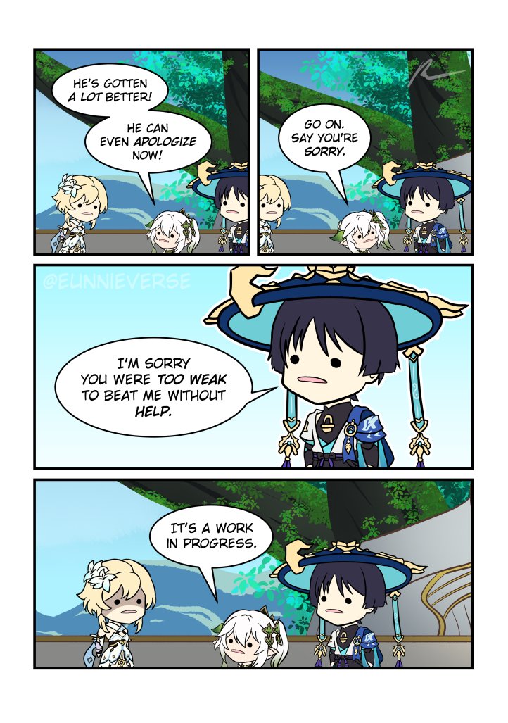 1boy, 2girls, backless_dress, backless_outfit, bare_shoulders, black_hair, blonde_hair, dress