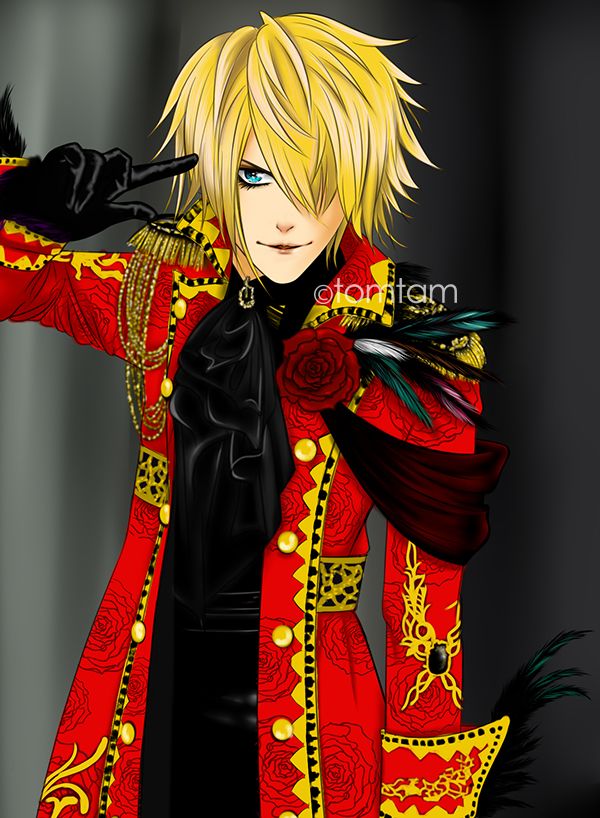 deviantart_username, flower, kamijo_(versailles), red_robe, robe, rose, versailles