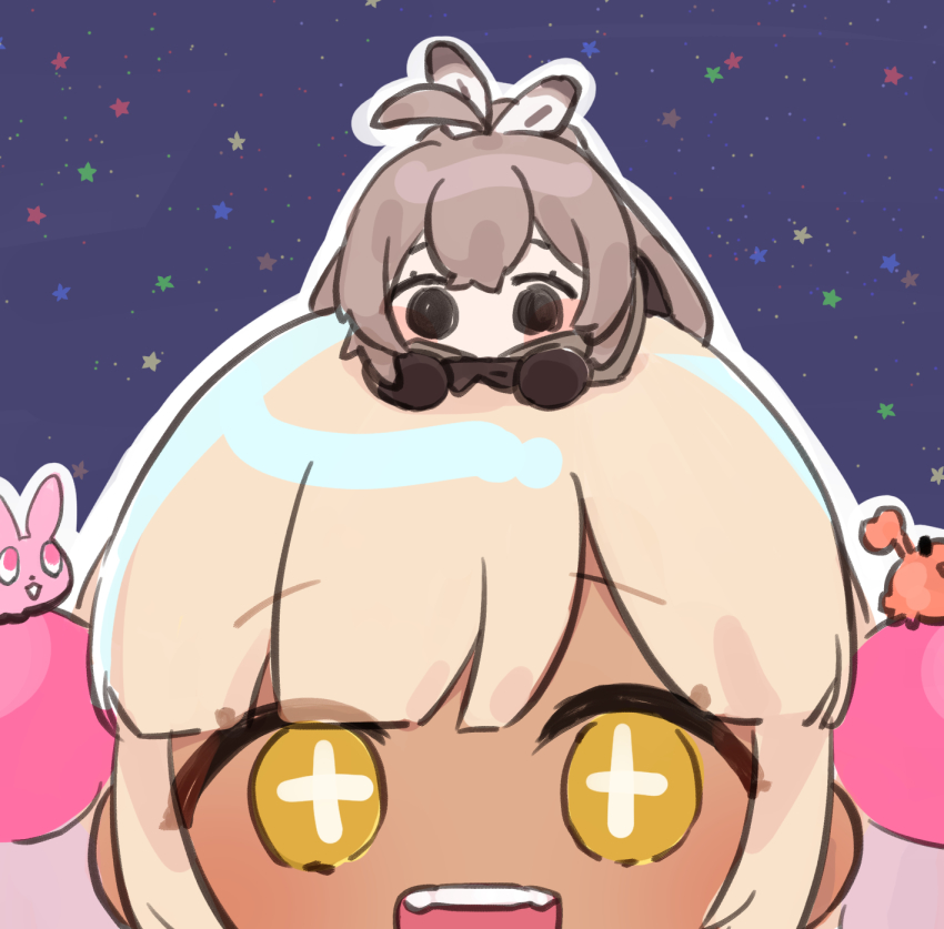 +_+, :d, ahoge, black_eyes, blonde_hair, blunt_bangs, brown_capelet, brown_cloak