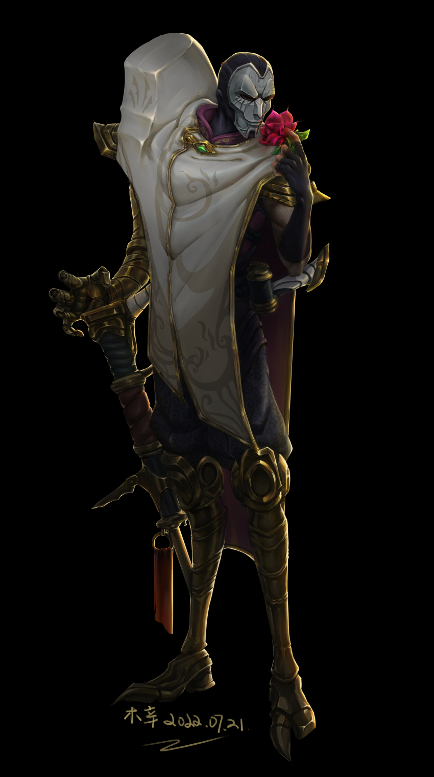 1boy, absurdres, armored_boots, artist_name, black_gloves, black_pants, boots, dated