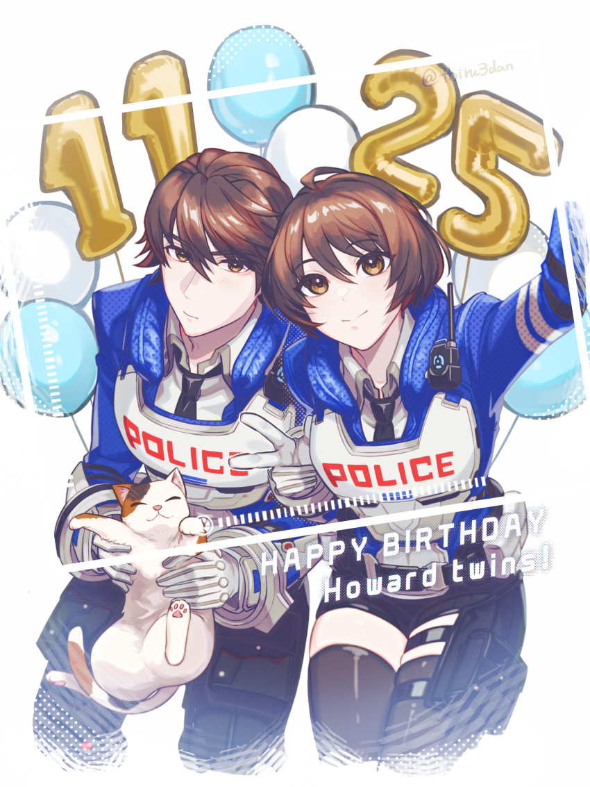 1boy, 1girl, absurdres, akira_howard, akira_howard_(female), akira_howard_(male), armor, astral_chain