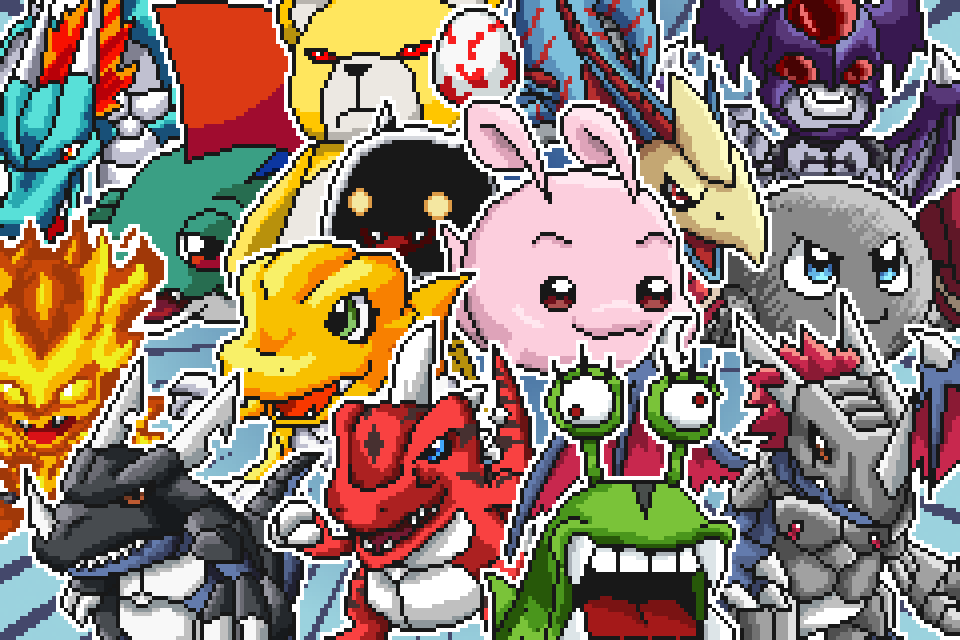 agumon, airdramon, armor, beta_digimon, betamon, botamon, bun_(digimon), c'mon_digimon:_the_capering_monster_bun