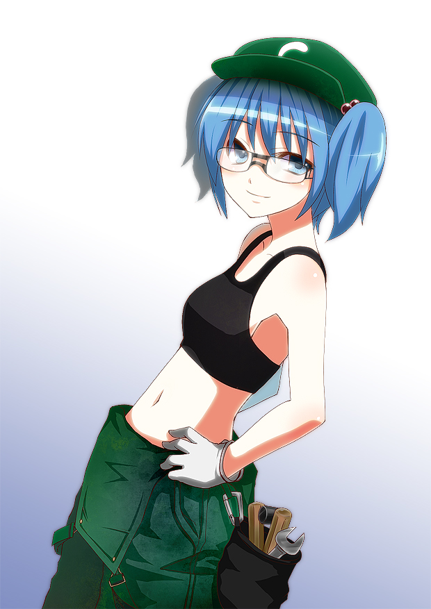 1girl, alternate_costume, bad_id, bad_pixiv_id, bespectacled, blue_eyes, blue_hair, chulain