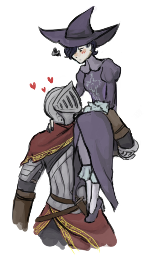 alva_(dark_souls), armor, belt, black_hair, blush, carrying, dagger, dark_souls_(series)