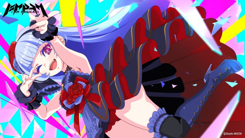 1girl, artist_request, highres, looking_at_viewer, luxuria_(magicami), magicami, official_art, official_wallpaper