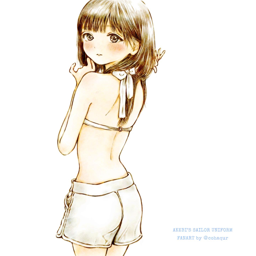 1girl, akebi-chan_no_serafuku, akebi_komichi, ass, cohaqur, highres, solo, tagme