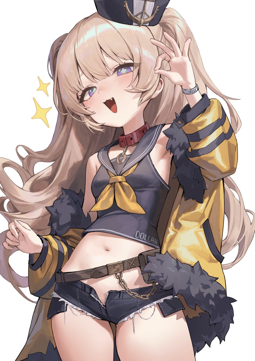 +_+, 1girl, :d, absurdres, azur_lane, bache_(azur_lane), black_sailor_collar, black_shirt