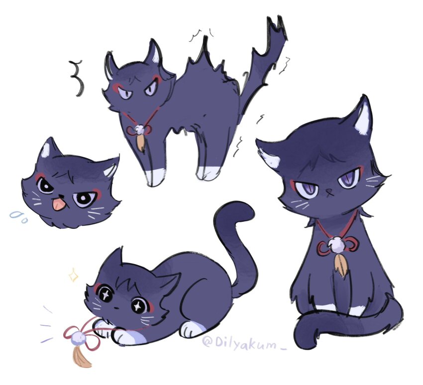 +_+, 1boy, animal, animal_ears, animalization, artist_name, black_bow, black_eyes