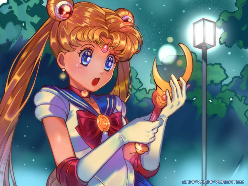 :o, absurdres, back_bow, bishoujo_senshi_sailor_moon, bishoujo_senshi_sailor_moon_(first_season), blonde_hair, blue_eyes, blue_sailor_collar