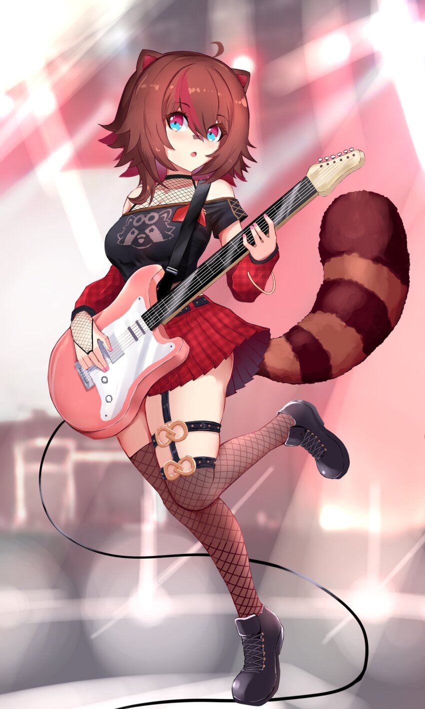 1girl, :o, ahoge, animal_ears, arm_warmers, bandaid, bandaid_on_face, bandaid_on_nose