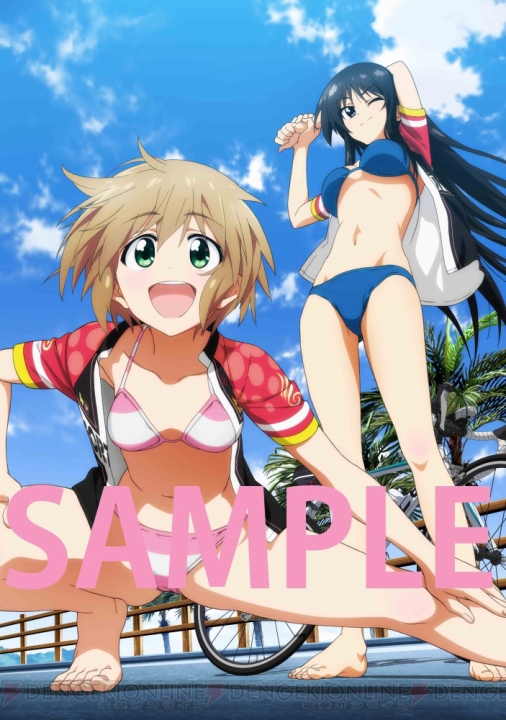 2girls, bicycle, bikini, kurata_ami, long_riders!, multiple_girls, niigaki_aoi, non-web_source