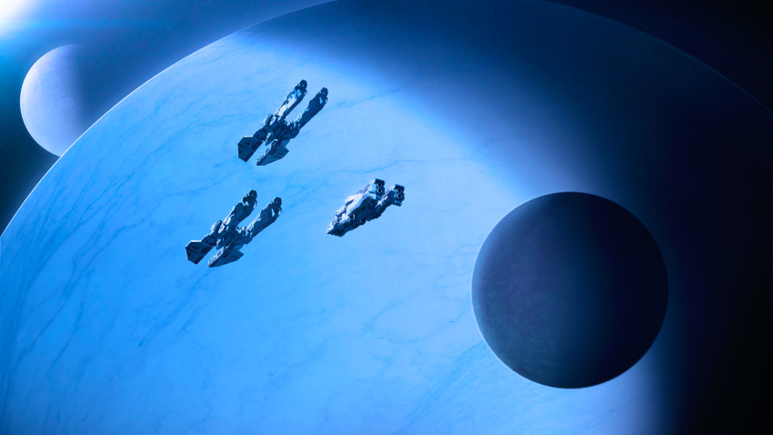 absurdres, blue_theme, dofresh, highres, infinite_fleet, no_humans, official_art, planet
