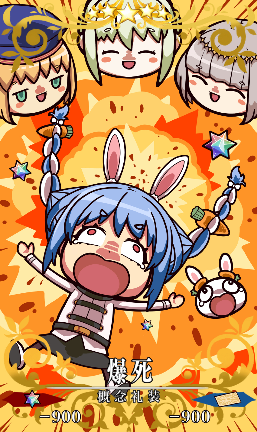 absurdres, artoria_caster_(fate), artoria_pendragon_(fate), blonde_hair, blue_hair, bob_cut, bow, braid