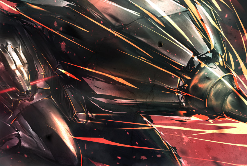 absurdres, armored_core, armored_core_vi:_fires_of_rubicon, attack, battle, character_request, commentary_request, glowing