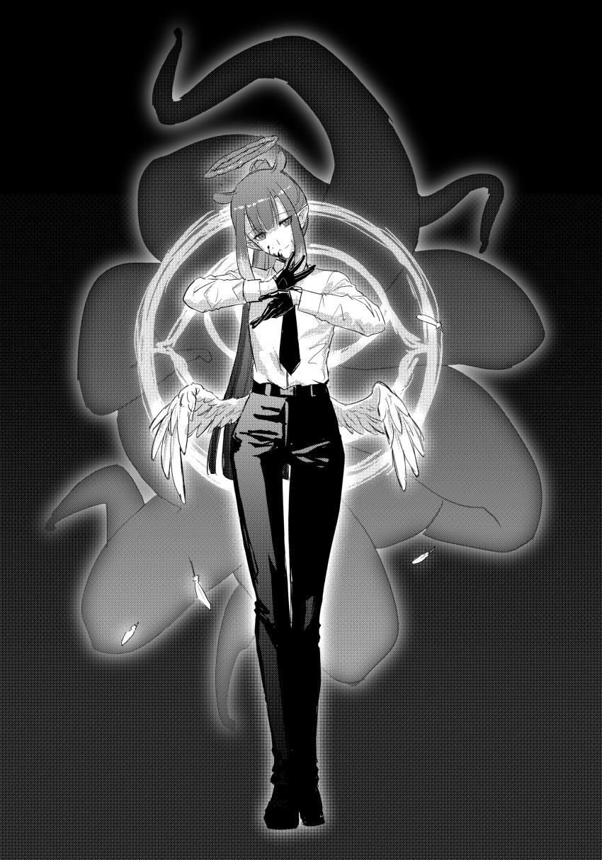 1girl, absurdres, animal_ears, chainsaw_man, chinese_commentary, closed_mouth, commentary_request, cosplay