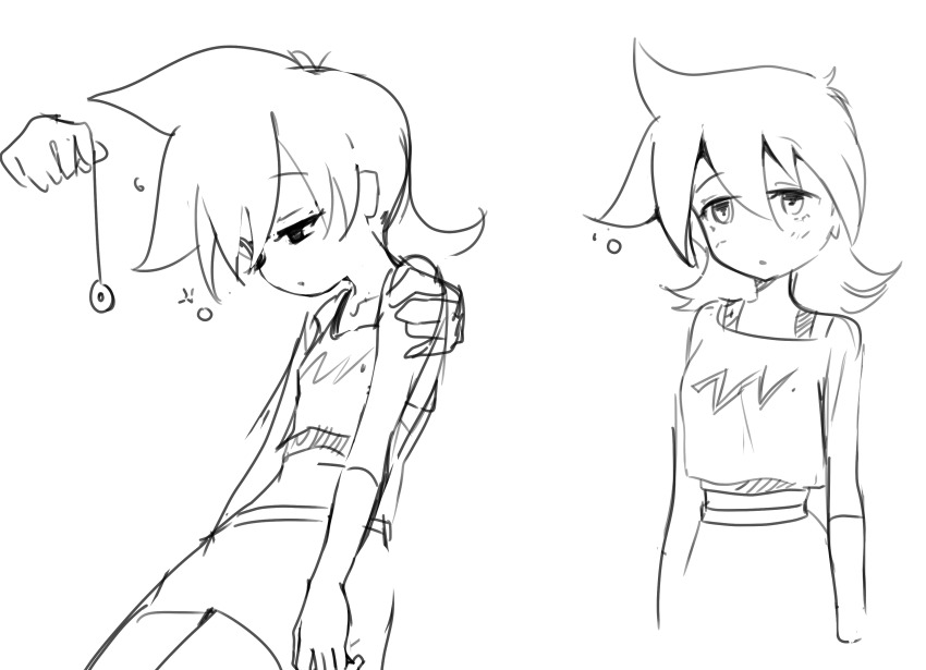 1girl, absurdres, bakuten_shoot_beyblade, beyblade, blush, coin, coin_on_string, dress