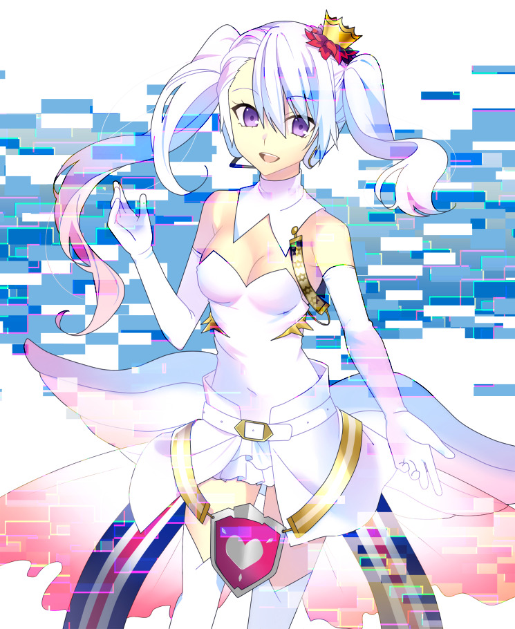 asymmetrical_hair, breasts, caligula_(game), caligula_(series), lololotton, medium_breasts, mu_(caligula), tagme, twintails, white_hair