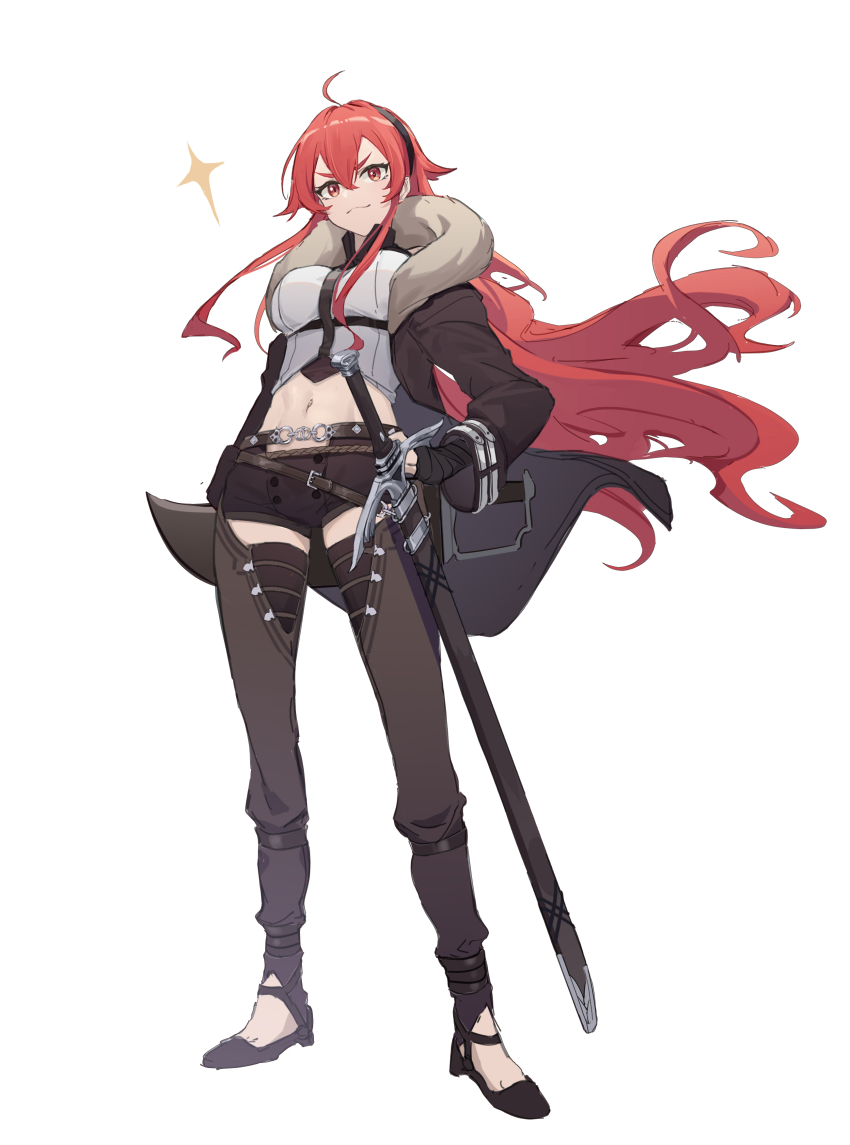 1girl, absurdres, eris_greyrat, full_body, highres, looking_at_viewer, mushoku_tensei, solo