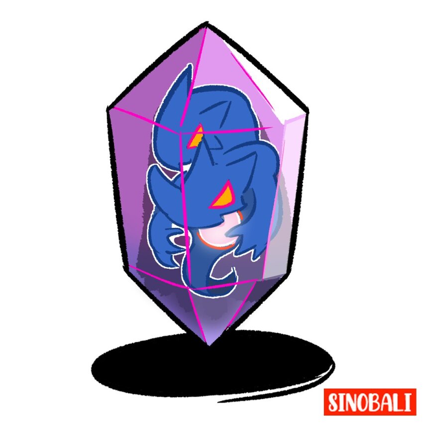 crystal, digimon, digimon_(creature), dragon, energy, moonmillenniumon, red_eyes, shadow