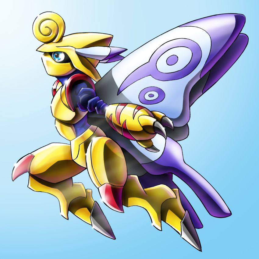 absurdres, armor, bug, butterflamon, butterfly, digimon, digimon_(creature), highres