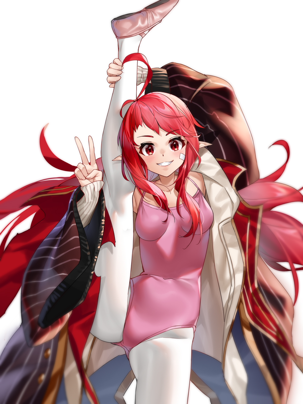 1girl, antenna_hair, ballet_slippers, breasts, character_request, covered_navel, dungeon_and_fighter, female_mage_(dungeon_and_fighter)