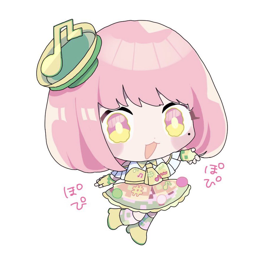 1girl, bare_shoulders, belt, blue_eyes, chibi, commentary, fingerless_gloves, gloves