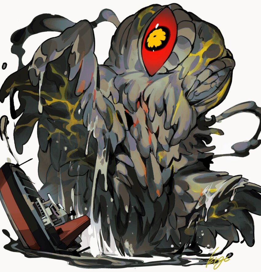 black_eyes, colored_sclera, giant, giant_monster, godzilla_(series), godzilla_vs._hedorah, hedorah, highres