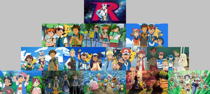 6+boys, 6+girls, absolutely_everyone, absurdres, ash_ketchum, axew, beedrill, bonnie_(pokemon), brock_(pokemon), callahan_(pokemon), chansey, chloe_(pokemon), cilan_(pokemon), clemont_(pokemon), dark-skinned_female, dark_skin, dawn_(pokemon), dedenne, eevee, everyone, gen_1_pokemon, gen_2_pokemon, gen_4_pokemon, gen_5_pokemon, gen_6_pokemon, gen_8_pokemon, goh_(pokemon), grookey, harriet_(pokemon), haruto_(pokemon), highres, iris_(pokemon), james_(pokemon), jessie_(pokemon), koko_(pokemon), lana_(pokemon), lillie_(pokemon), lucario, mallow_(pokemon), margo_(pokemon), marill, max_(pokemon), may_(pokemon), meowth, misty_(pokemon), multiple_boys, multiple_girls, mythical_pokemon, nintendo, official_art, olm_(studio), on_shoulder, pikachu, pink_headwear, piplup, pokemon, pokemon_(anime), pokemon_(classic_anime), pokemon_(creature), pokemon_the_series:_black_&amp;_white, pokemon_the_series:_diamond_and_pearl, pokemon_journeys, pokemon_on_arm, pokemon_on_shoulder, pokemon_the_series:_ruby_and_sapphire, pokemon_the_series:_sun_&amp;_moon, pokemon_the_movie:_i_choose_you!, pokemon_the_movie:_secrets_of_the_jungle, pokemon_the_movie:_the_power_of_us, pokemon_the_series:_xy, purple_headwear, risa_(pokemon), screencap, serena_(pokemon), smoochum, sophocles_(pokemon), sorrel_(pokemon), tagme, togepi, toren_(pokemon), totodile, tracey_sketchit, verity_(pokemon), wobbuffet, zarude