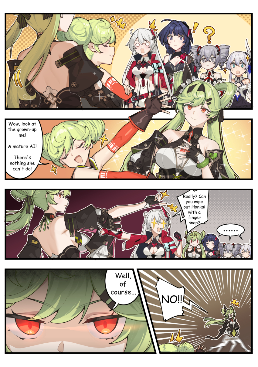 !, +++, +_+, ..., 6+girls, ?, ^^^, absurdres