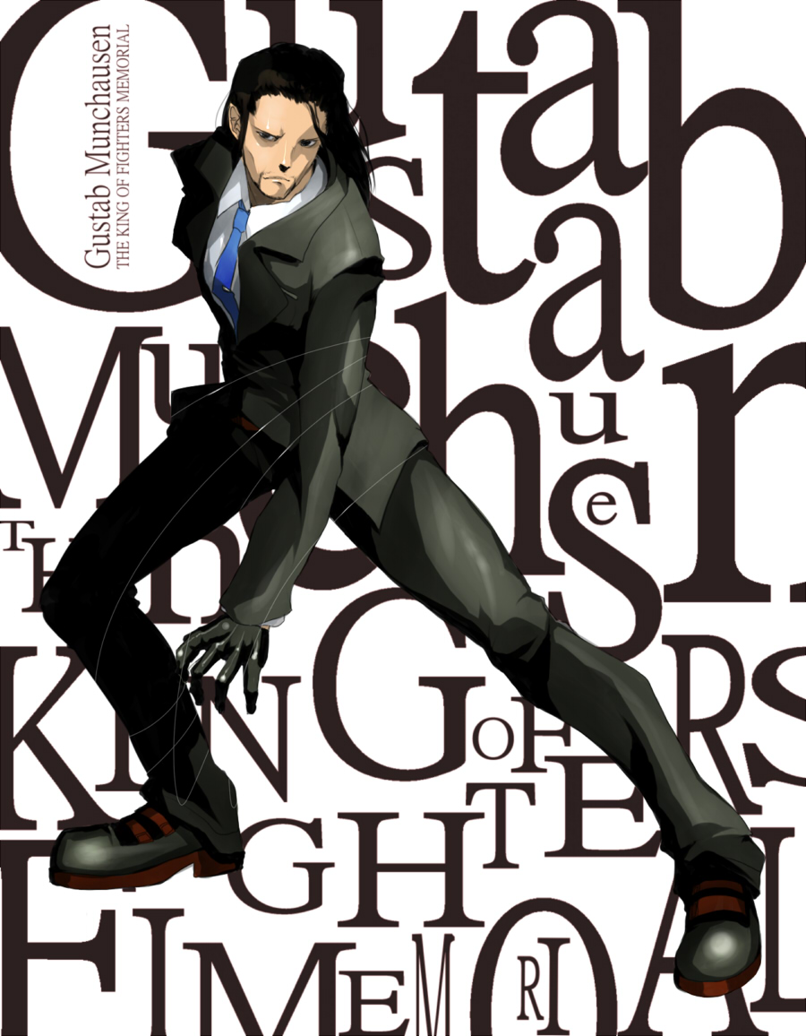 1boy, black_eyes, black_footwear, black_gloves, black_hair, black_pants, blue_necktie, character_name