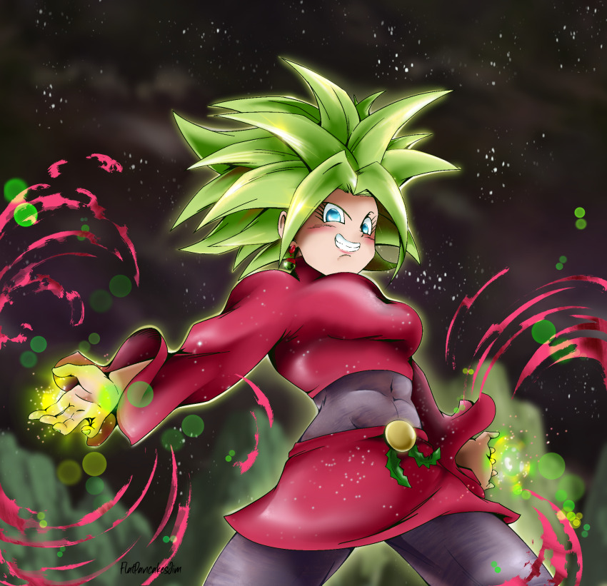 1girl, alternate_costume, blush, breasts, christmas_costume, christmas_lights, dragon_ball, dragon_ball_super