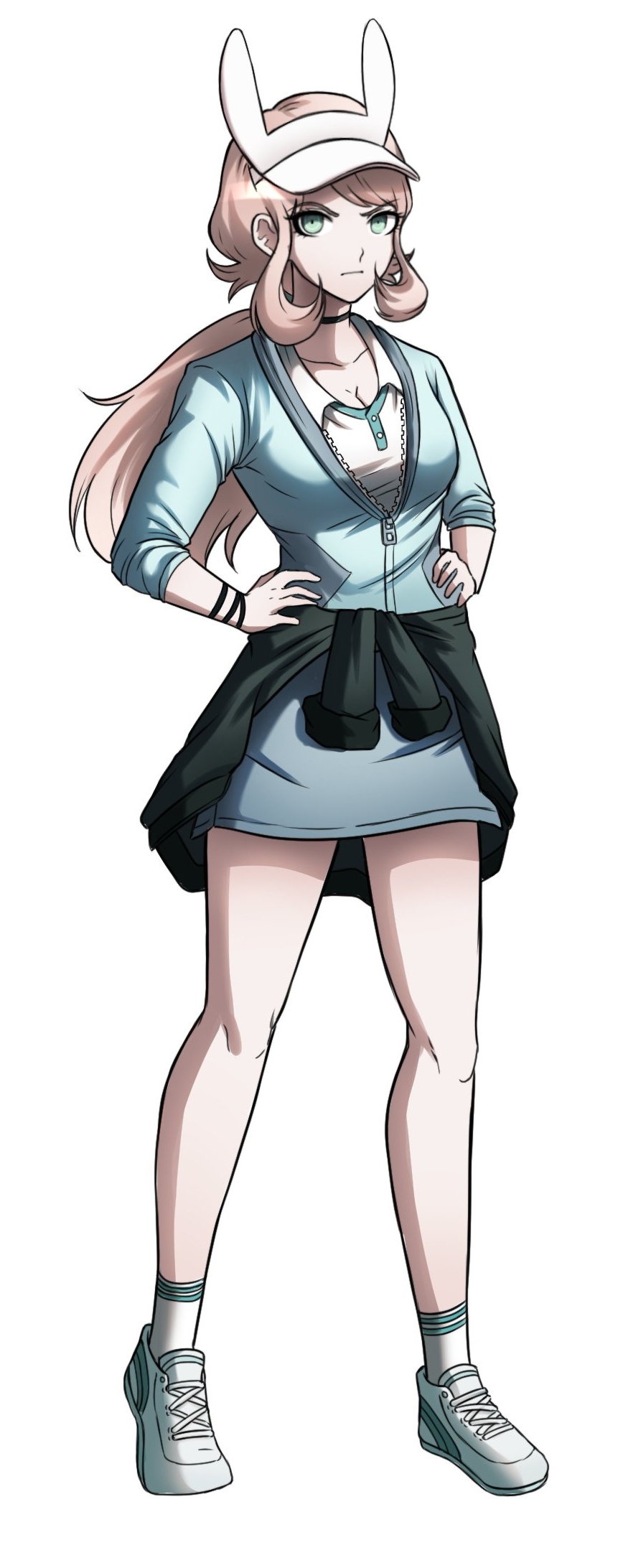 1girl, full_body, grace_madison, hands_on_own_hips, hat, highres, ngreentail, non-web_source