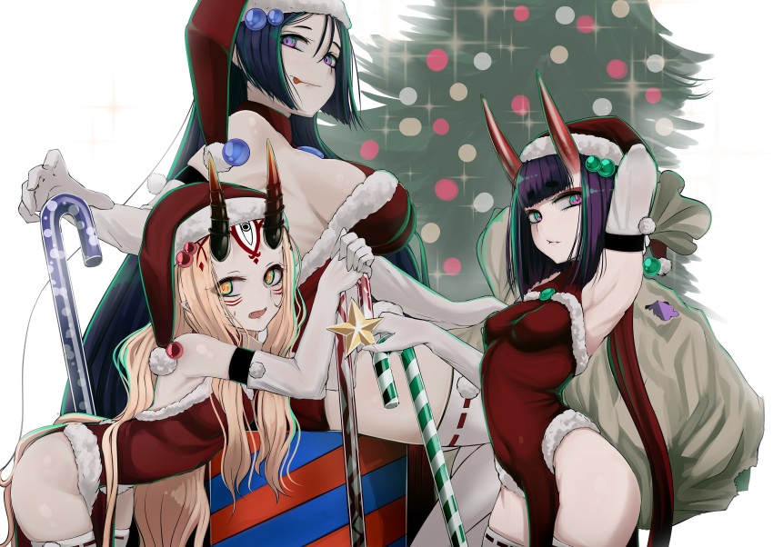 3girls, armpits, arms_behind_head, arms_up, b.d, bare_shoulders, blonde_hair, bob_cut