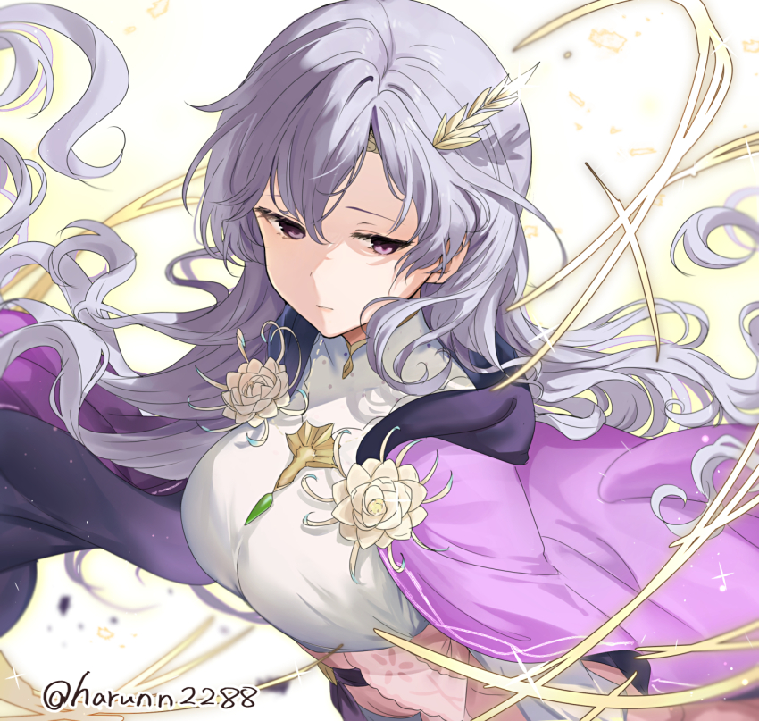 1girl, cape, closed_mouth, deirdre_(fated_saint)_(fire_emblem), deirdre_(fire_emblem), dress, fire_emblem, fire_emblem:_genealogy_of_the_holy_war