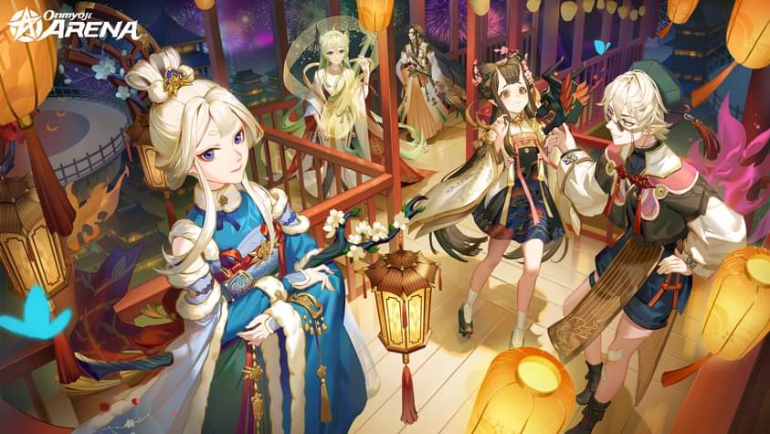 chin_(onmyoji), escrin, kinnara_(onmyoji), momo_no_sei_(onmyoji), non-web_source, onikiri_(onmyoji), onmyoji
