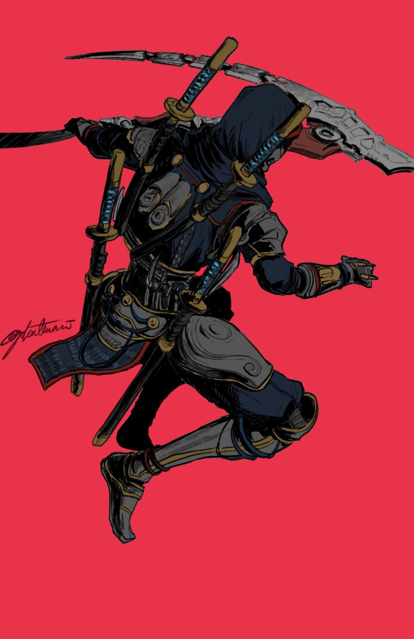 1boy, airborne, apex_legends, dead_man's_curve, from_above, from_side, highres, himagoya