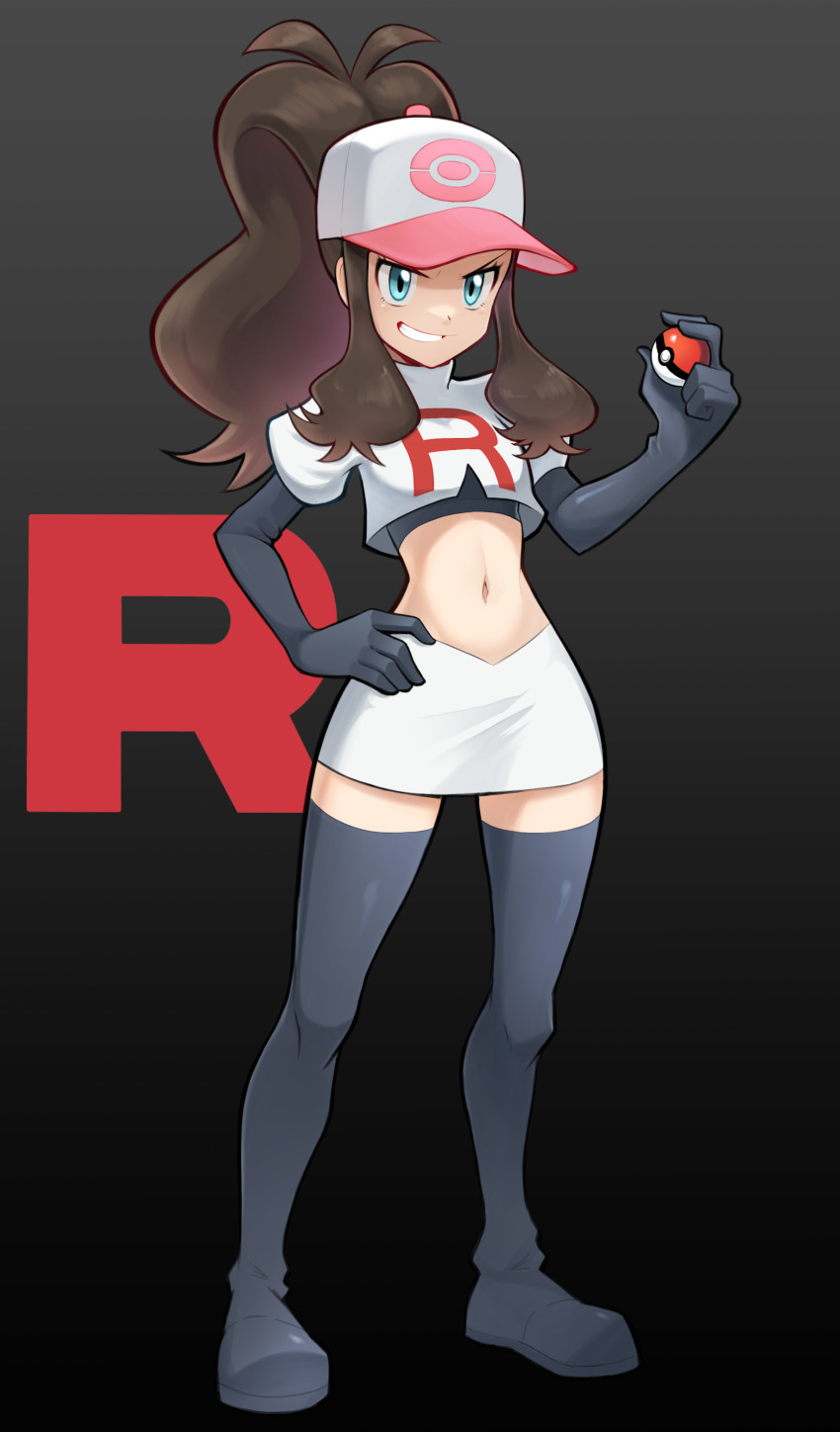 1girl, absurdres, black_background, black_boots, black_gloves, black_shirt, blue_eyes, boots