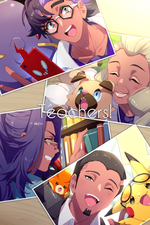 2boys, 2girls, black-framed_eyewear, black_hair, blue_eyes, bookshelf, buzz_cut, closed_eyes