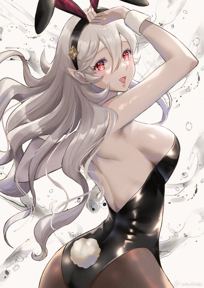 animal_ears, ass, breasts, fake_animal_ears, female_corrin_(fire_emblem), fire_emblem, fire_emblem_fates, hairband