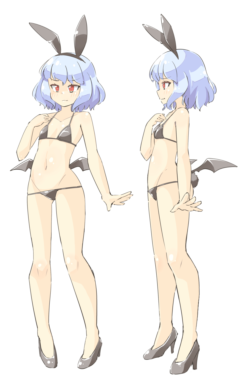 1girl, alternate_costume, alternate_footwear, animal_ears, arnest, bare_arms, bare_legs, bare_shoulders