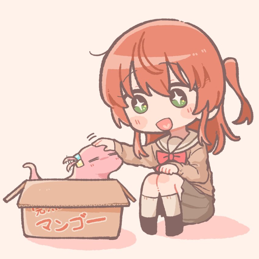 +_+, 2girls, :d, =_=, blazer, blush, bocchi_the_rock!, box