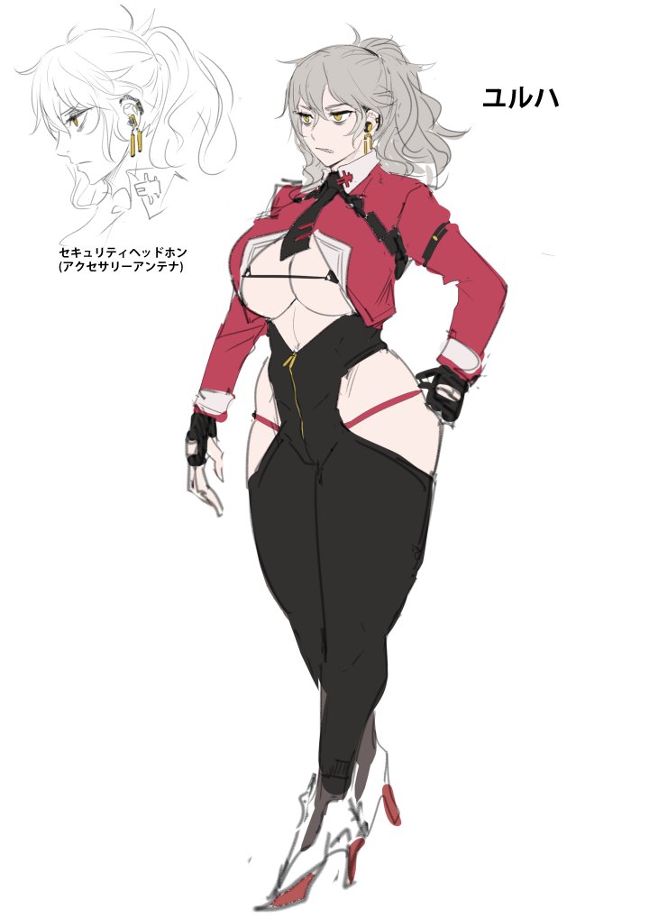 1girl, breasts, concept_art, goddess_of_victory:_nikke, kunaboto, large_breasts, solo, yulha_(nikke)