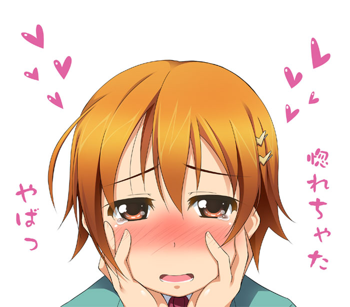 1girl, bad_id, bad_pixiv_id, blush, female_focus, heart, hitoguchi_(hioxhio), inami_mahiru