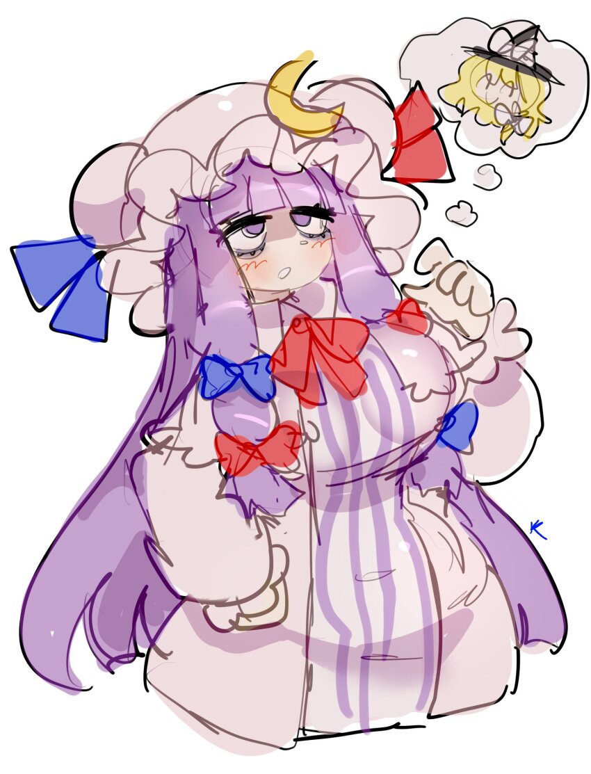 1girl, bags_under_eyes, blonde_hair, blue_bow, blue_ribbon, blunt_bangs, blush, bow