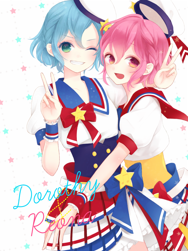 1boy, 1girl, arm_around_shoulder, beamed_eighth_notes, blue_hair, blush, braid, brother_and_sister