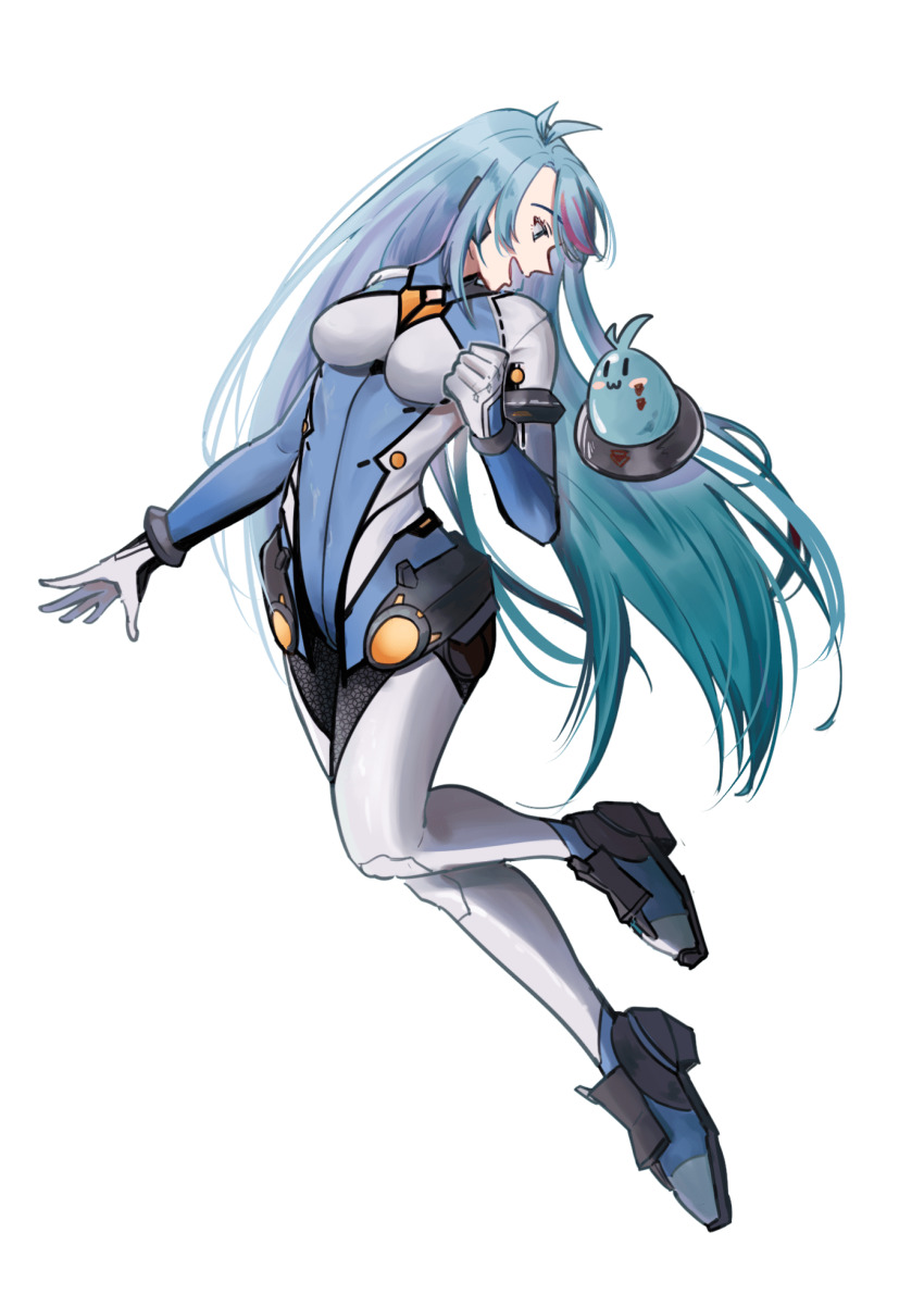 1girl, :3, absurdres, airborne, azulien_(azura_cecilia), azura_cecillia, blue_bodysuit, blue_eyes