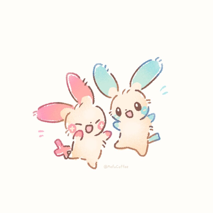 :d, ^_^, animal_focus, artist_name, black_eyes, bright_pupils, closed_eyes, full_body