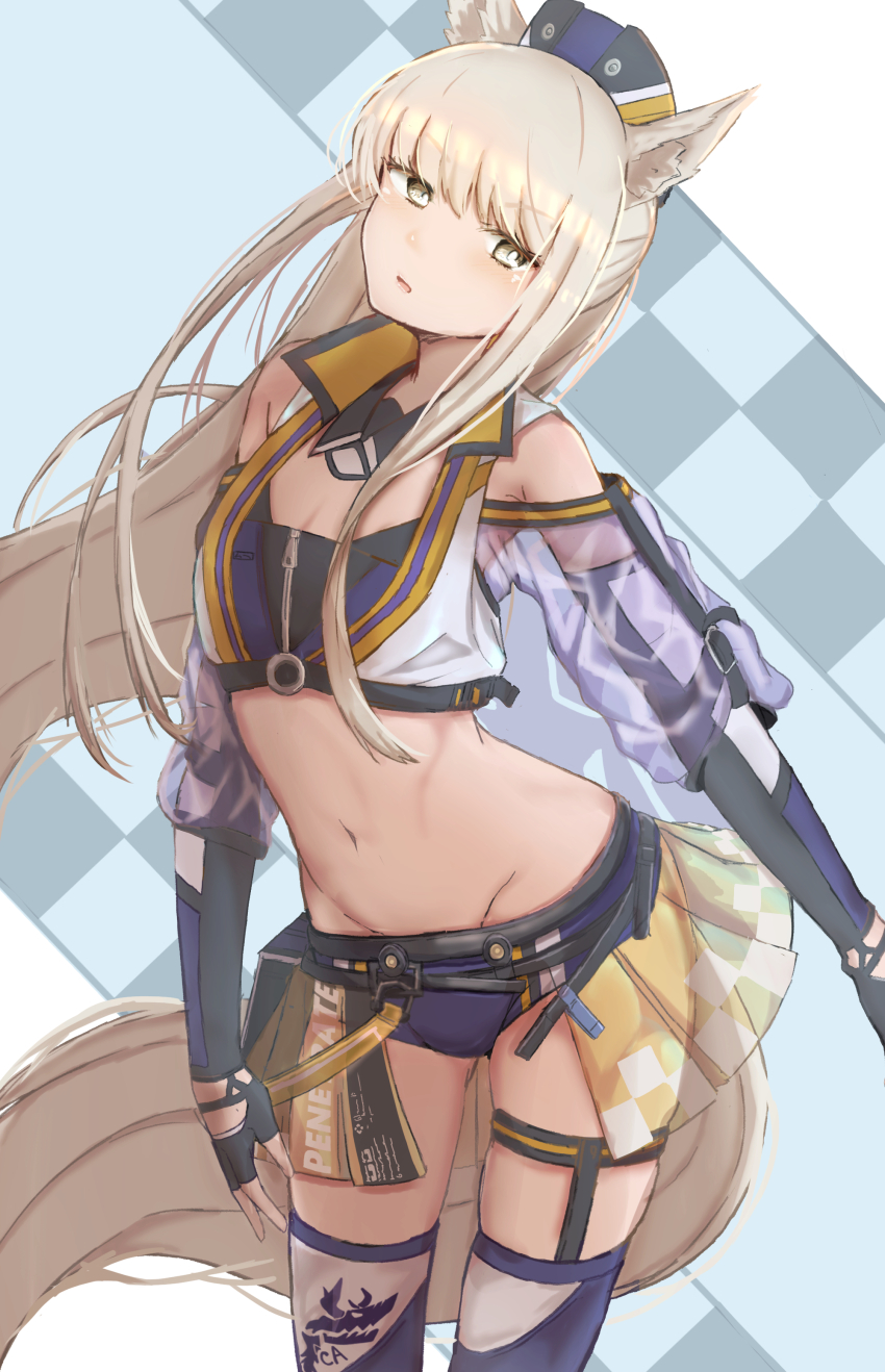 1girl, absurdres, animal_ears, arknights, bagpipe_(arknights), bagpipe_(arknights)_(cosplay), bagpipe_(queen_no._1)_(arknights), bare_shoulders