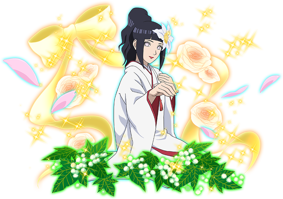 1girl, black_hair, bow, flower, hair_flower, hair_ornament, hyuuga_hinata, japanese_clothes