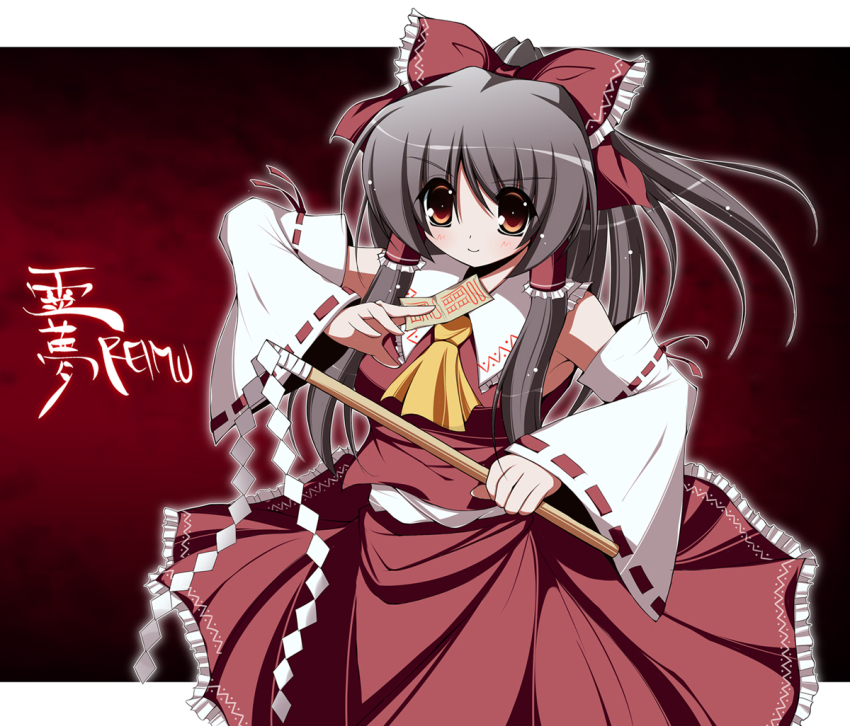 1girl, bad_id, bad_pixiv_id, blush, bow, brown_eyes, brown_hair, character_name